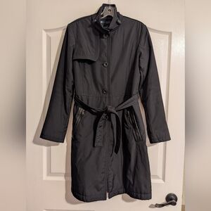 Kenneth Cole Reaction Black Trench Coat/Belted